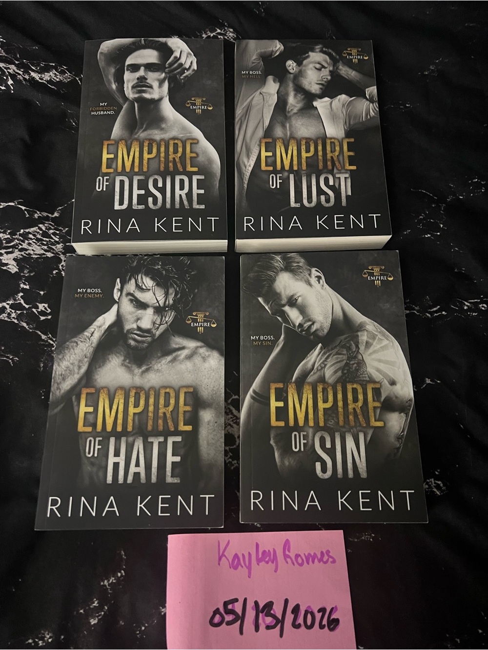 Rina Kent OOP Empire Series With Handsigned Bookplates